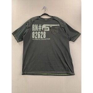 Vintage Y2K Southpole Baggy‎ Boxy Black Grunge T Shirt Men 5XL *HOLES*